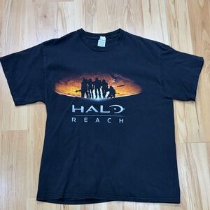 Halo Reach promotional T-Shirt from 2010 in black front graphic Large